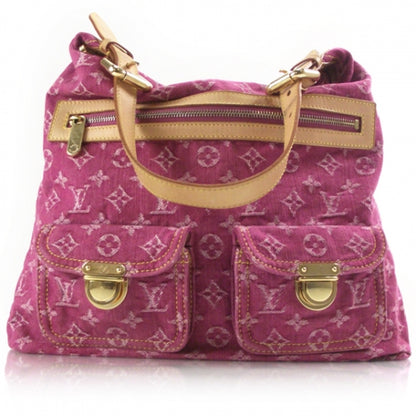 Louis Vuitton Denim Baggy GM Fuchsia 1 of 12