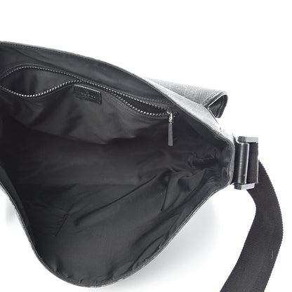 Gucci GG Plus Monogram Medium Flap Messenger Bag Black 4 of 17