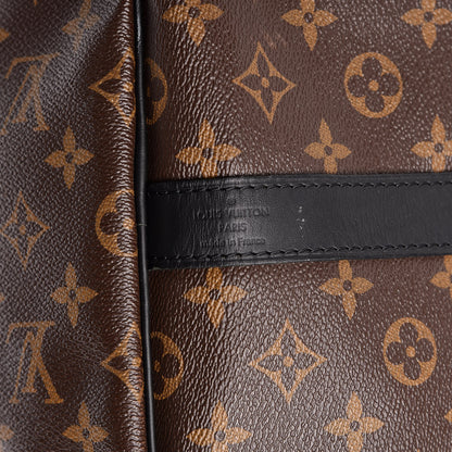 Louis Vuitton Monogram Macassar Keepall Bandouliere 55 6 of 9