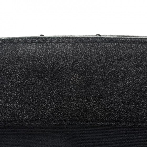 Saint Laurent Sheepskin Matelasse Chevron Monogram Large College Satchel Black 9 of 9