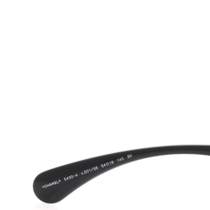 Chanel Acetate CC Rectangle Sunglasses 5430-A Black 6 of 8