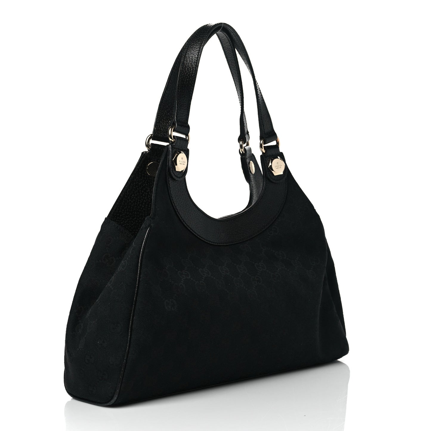 Monogram Medium Charmy Shoulder Bag Black