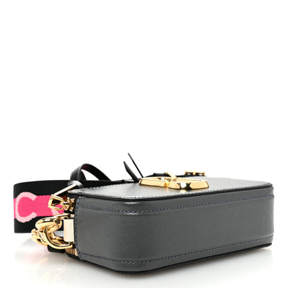 Marc Jacobs Saffiano Snapshot Camera Bag Black Grey 4 of 9