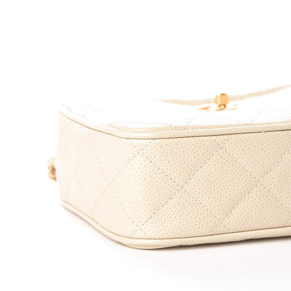 Chanel Caviar Quilted Camera Case Beige Clair 5 of 10