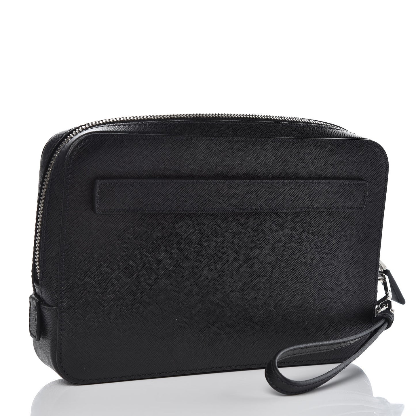 Saffiano Travel Wristlet Bag Nero Black