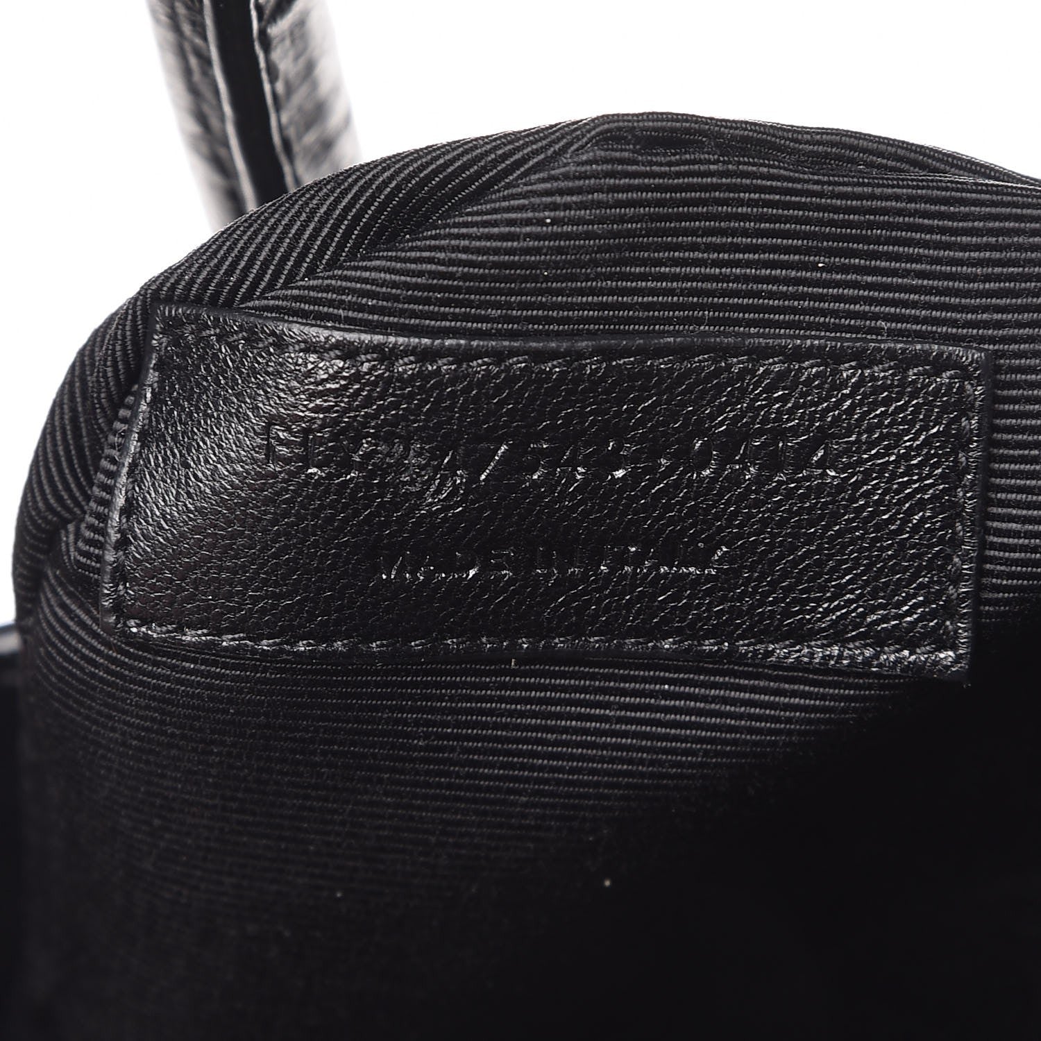 Saint Laurent Calfskin Crocodile Embossed Large Sac De Jour Carryall Black 6 of 10