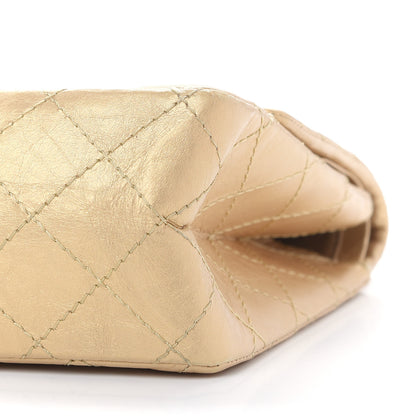 Chanel Metallic Aged Calfskin Quilted 2.55 Reissue 226 Flap Gold 9 of 11