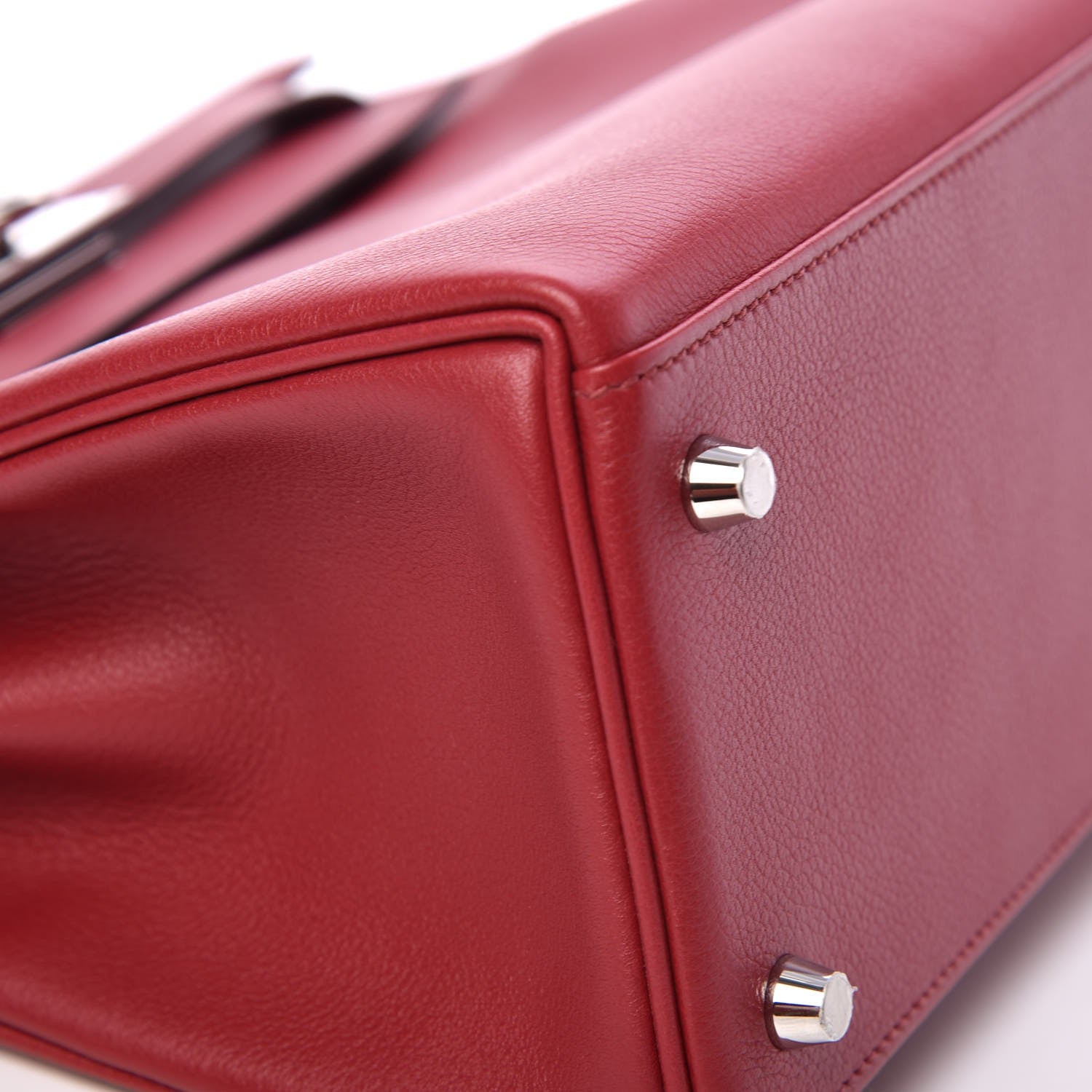 Hermes Evercolor Kelly Retourne 28 Rouge Grenat 34 of 35