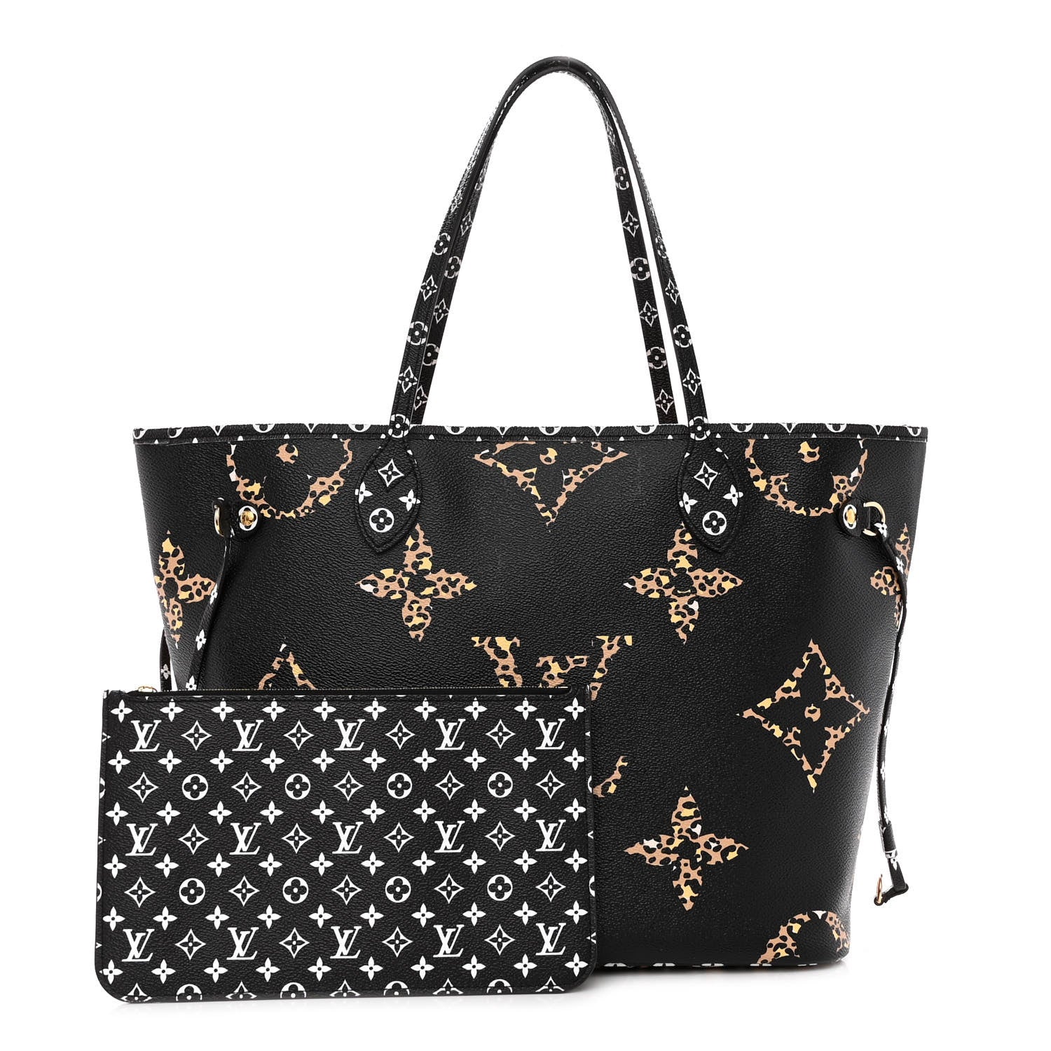 Louis Vuitton Monogram Giant Jungle Neverfull MM Black 1 of 10