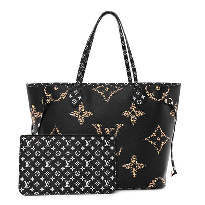Louis Vuitton Monogram Giant Jungle Neverfull MM Black 1 of 10