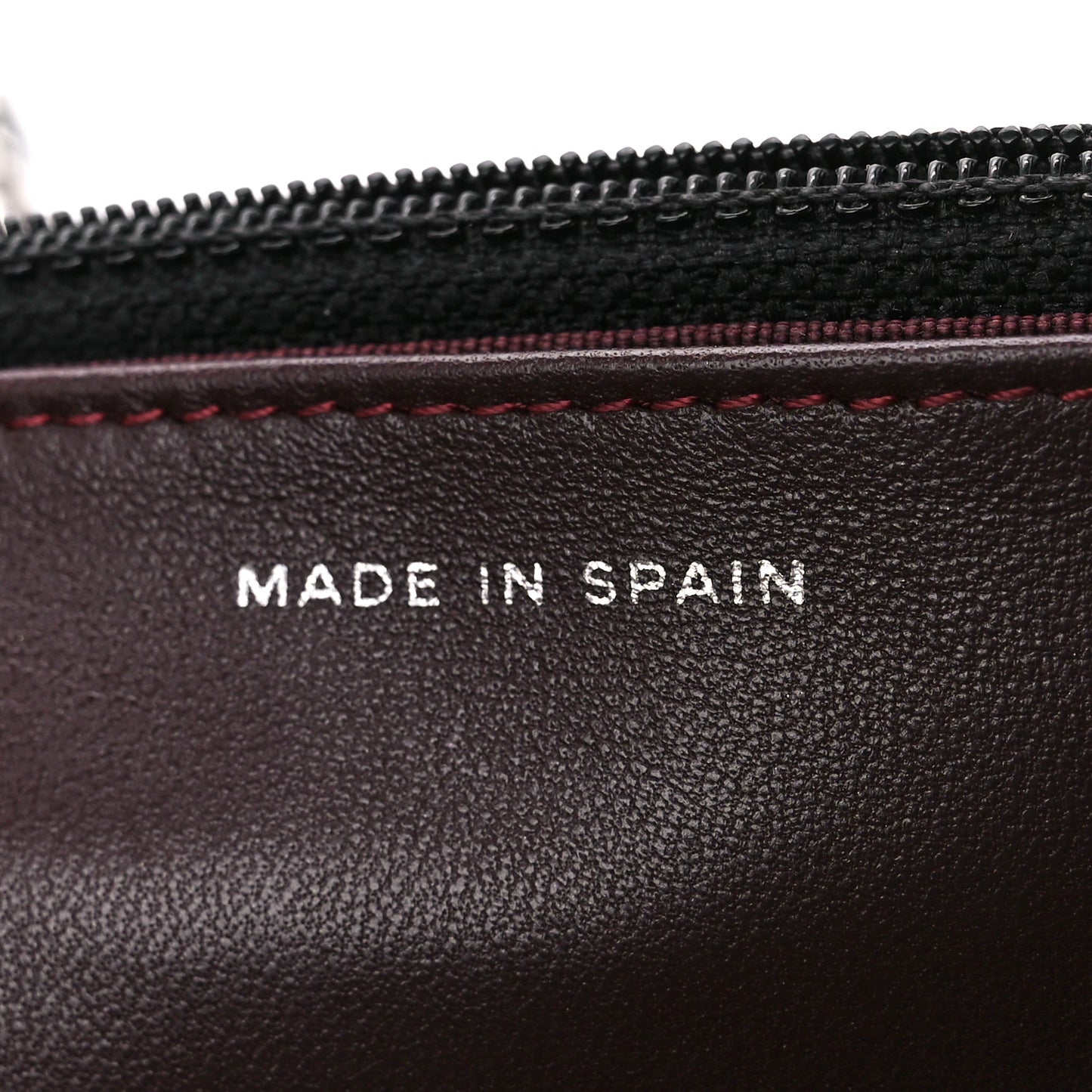 Lambskin Quilted Wallet On Chain WOC Black