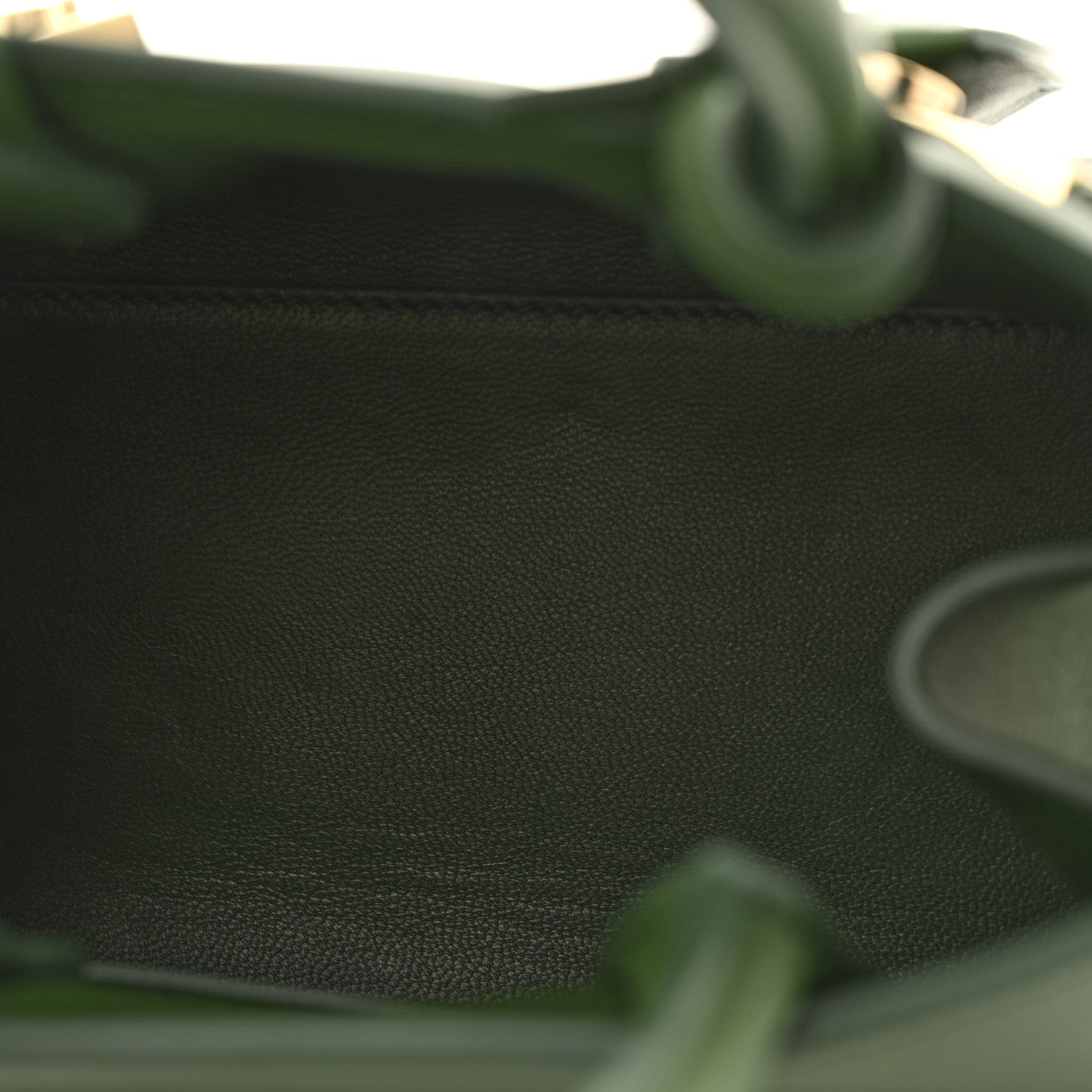 Salvatore Ferragamo Calfskin Mini Hug Bag Forrest Green 5 of 9