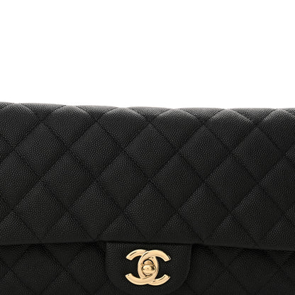Chanel Caviar Quilted Flap Clutch Black 8 of 11