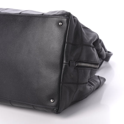 Chanel Caviar Square Stitched Tote Black 7 of 13