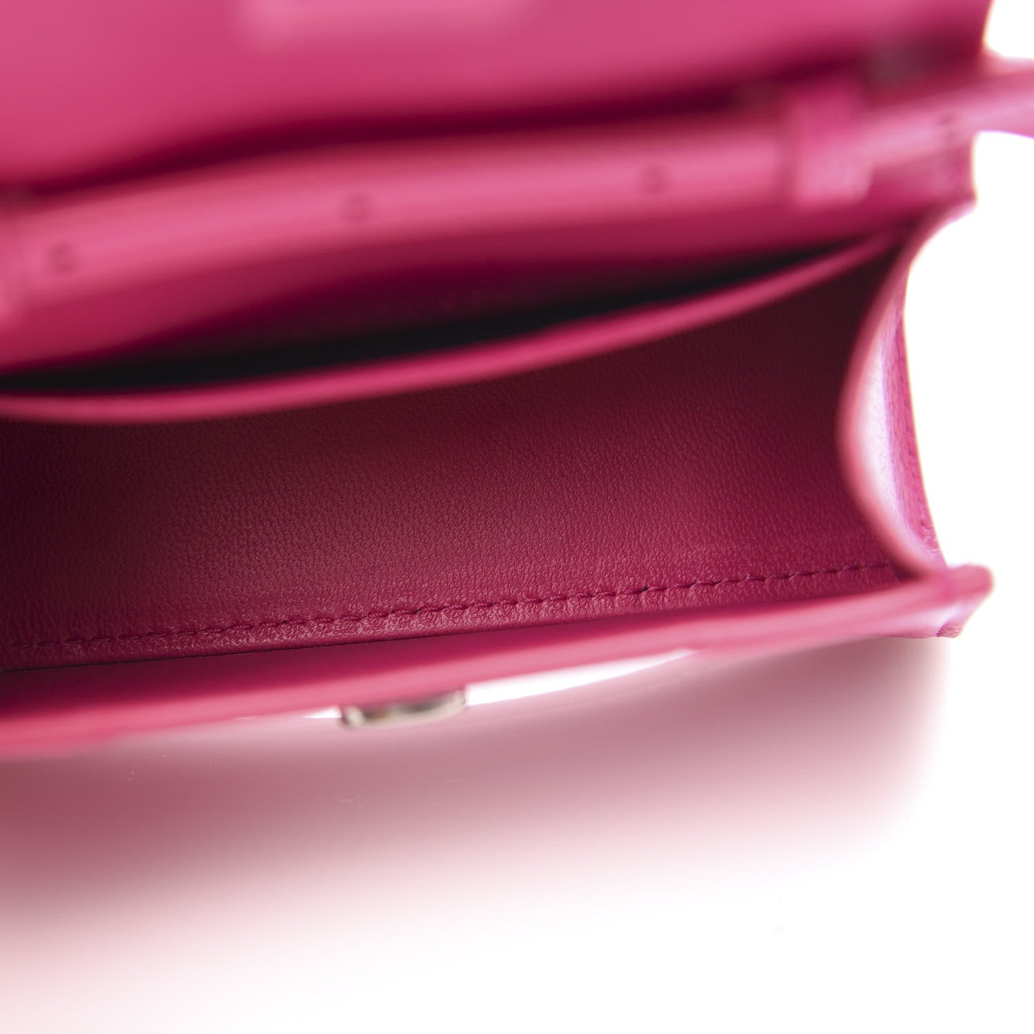 Balenciaga Grained Calfskin Tonal B Hourglass Top Handle Bag Mini Fuchsia 5 of 8