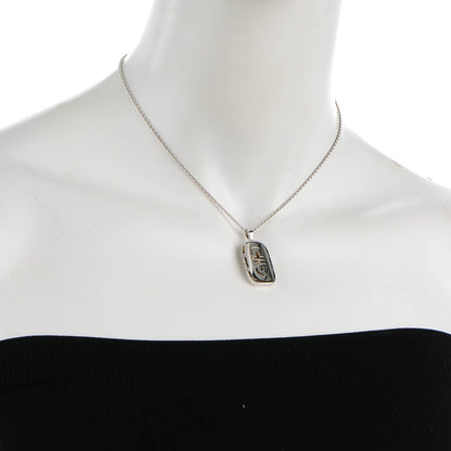 Bulgari 18K White Gold Parentesi Pendant Necklace 2 of 7