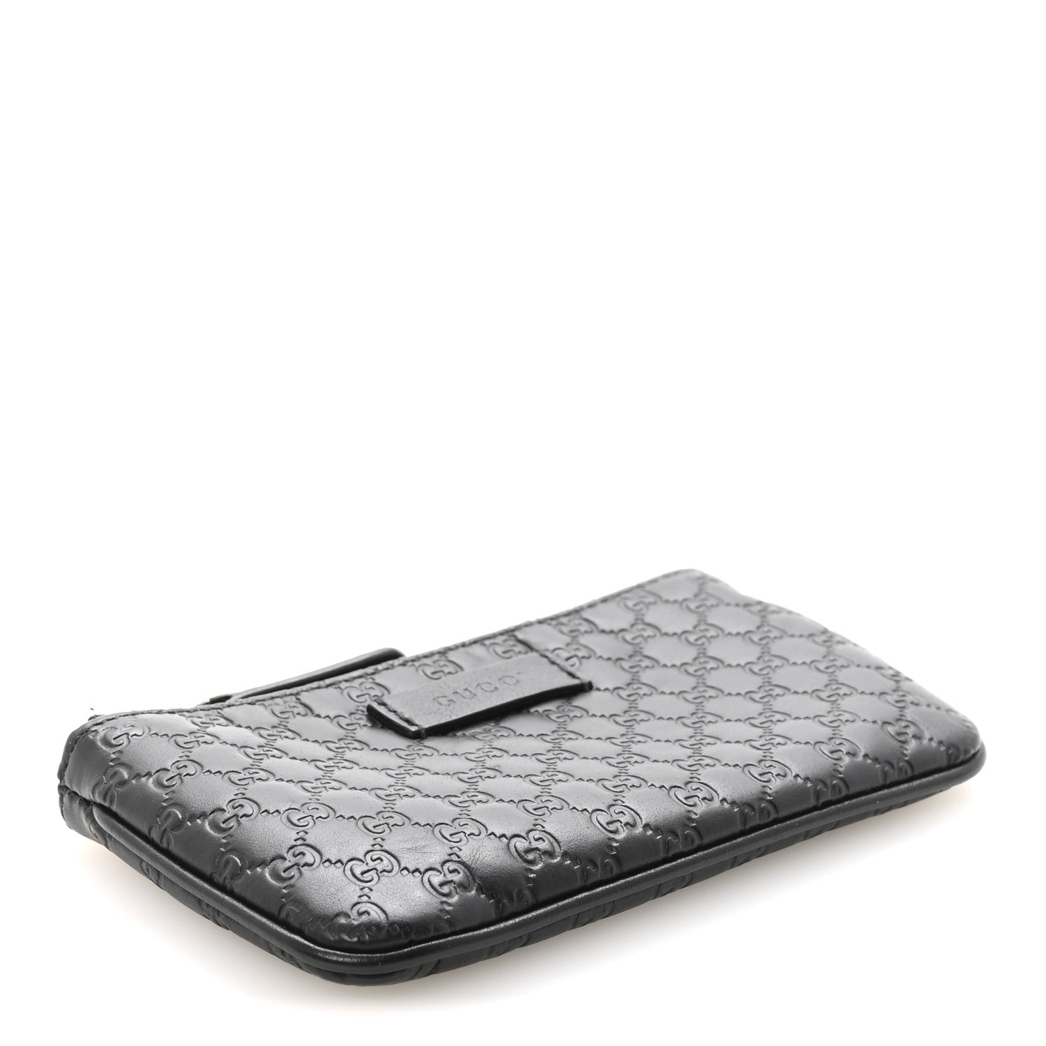 GUCCI 黒レザーケース Gucci Microguccissima Key Ring Coin Case Black 1843393 – FASHIONPHILE