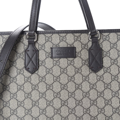 Gucci GG Supreme Monogram Medium Zippered Tote Dark Brown 11 of 11