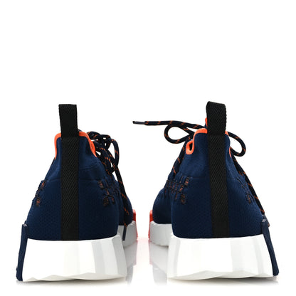 Hermes Knit Bolduc Mens Flex Sneakers 42.5 Marine Black 6 of 11