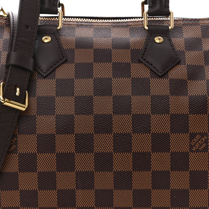Louis Vuitton Damier Ebene Speedy Bandouliere 25 8 of 13