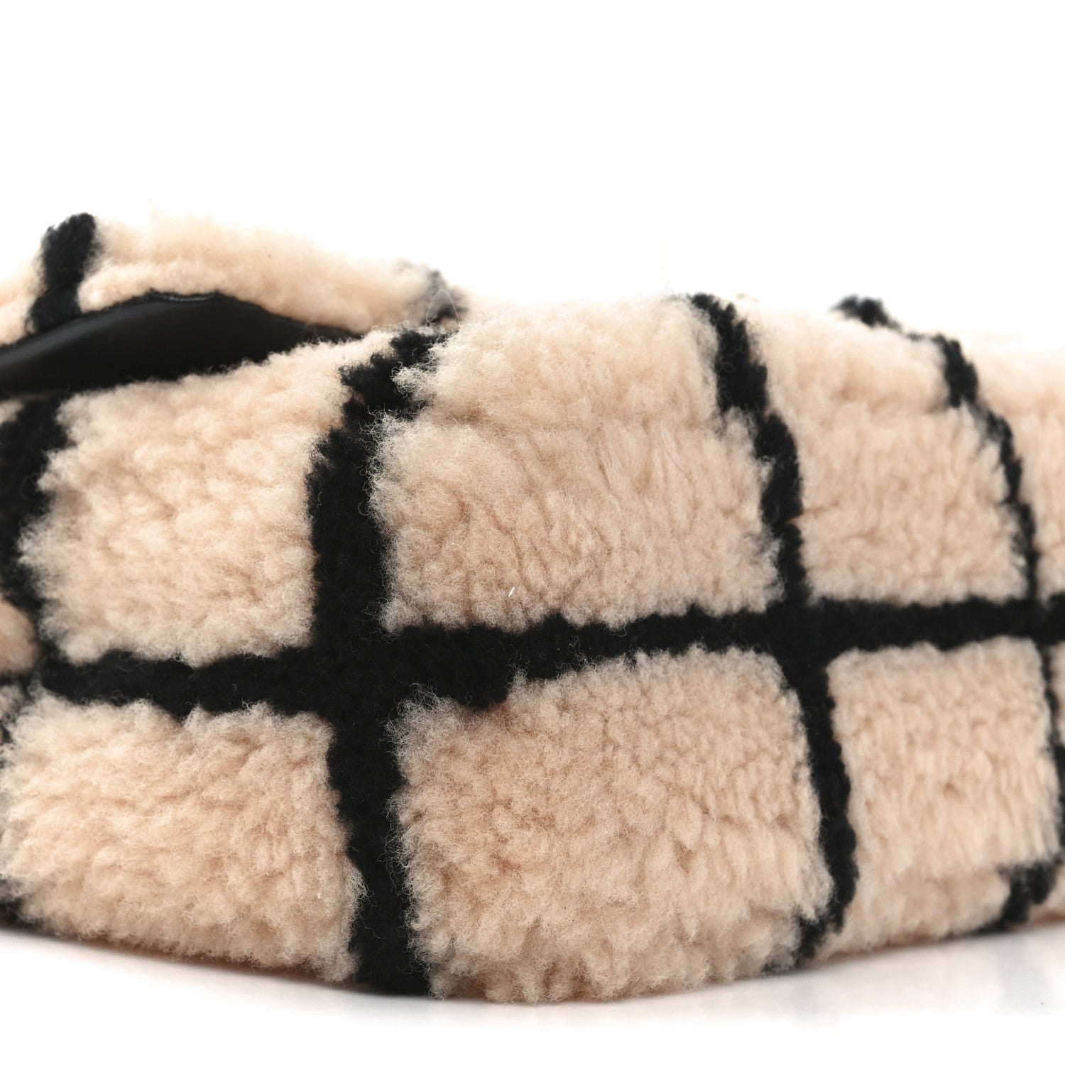 Chanel Shearling Lambskin Large Fluffy Tartan Single Flap Pink Black 9 of 10