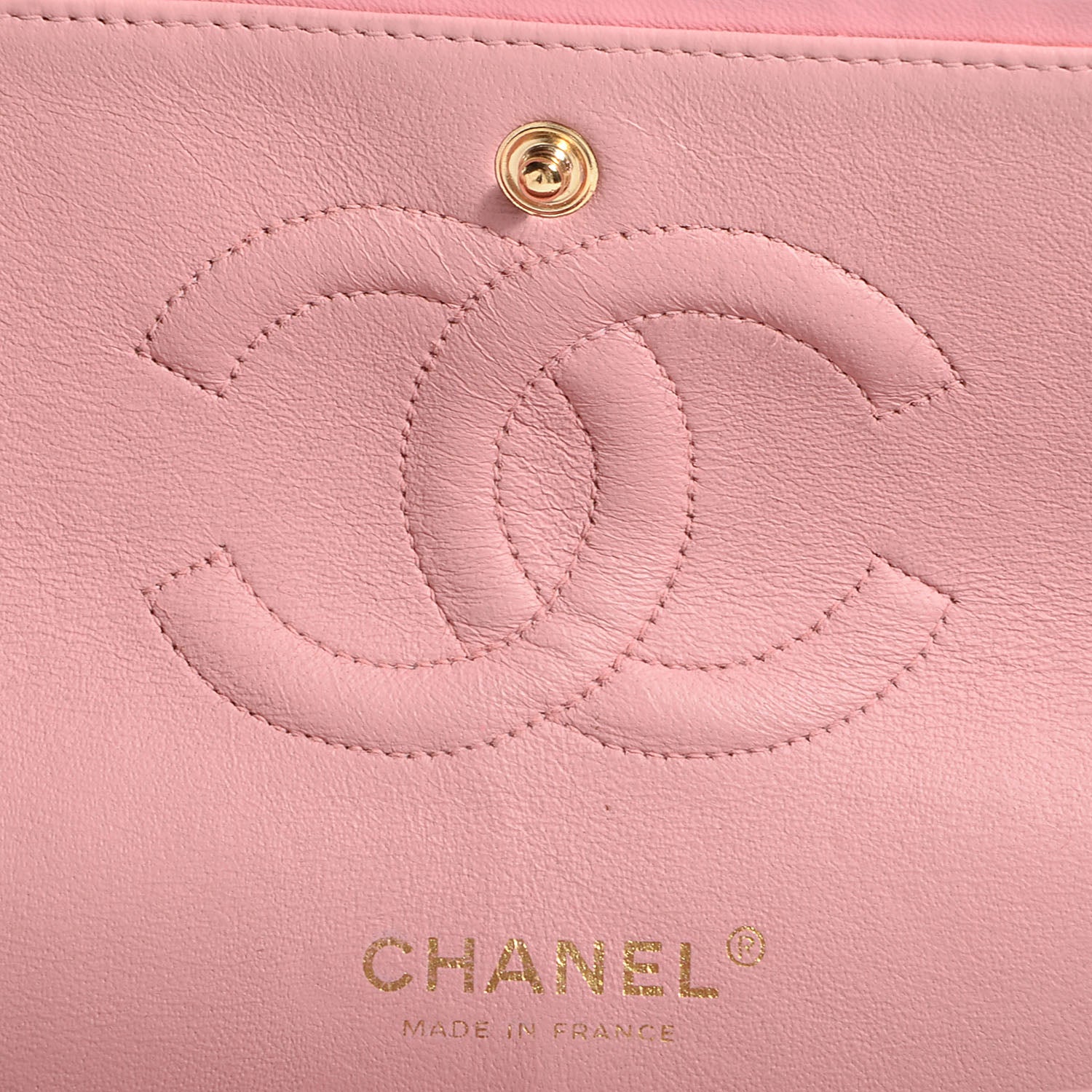 Chanel Lambskin Quilted Medium Double Flap Light Pink 6 of 8