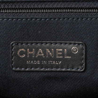 Chanel Denim Large Deauville Tote Dark Blue 6 of 8