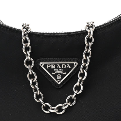 Prada Nylon Re-Edition 2005 Shoulder Bag Black 9 of 11