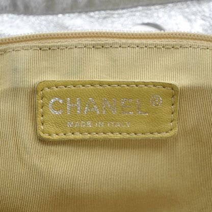 Chanel Metallic Perforated Lambskin Hollywood Hobo Silver 8 of 12