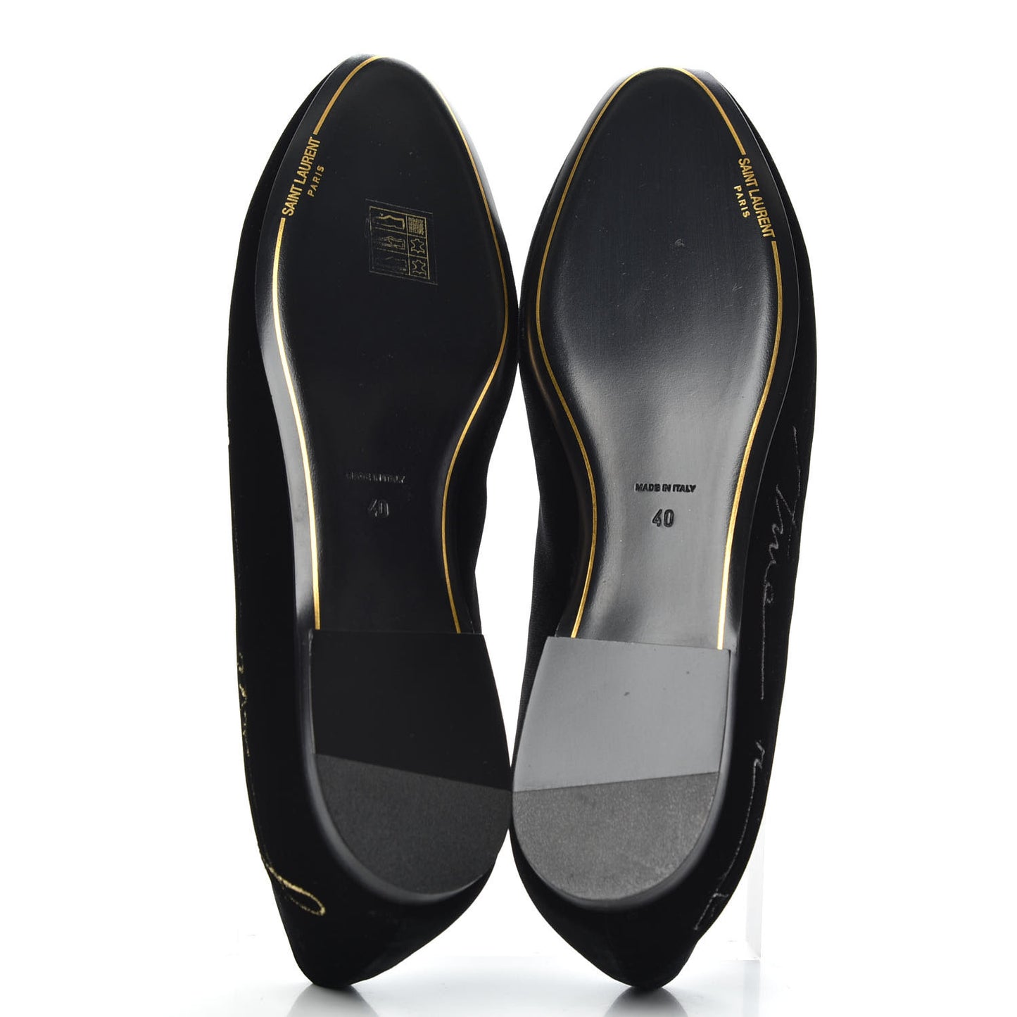 Velvet Heart Smoking Slipper Flat Loafers 40 Black