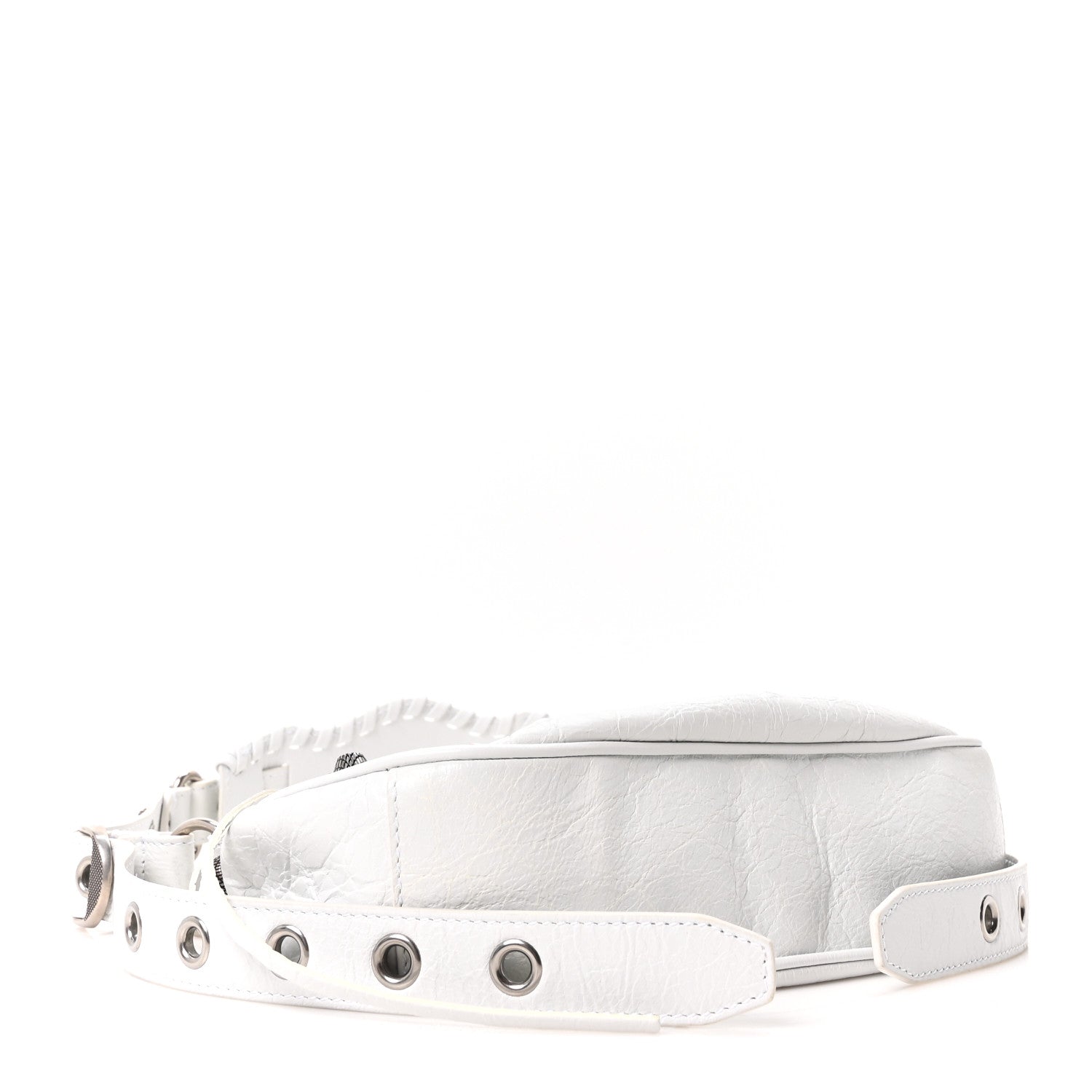 Balenciaga Agneau Arena Lunar New Year Graffiti Logo Le Cagole Shoulder Bag XS Optic White 5 of 12