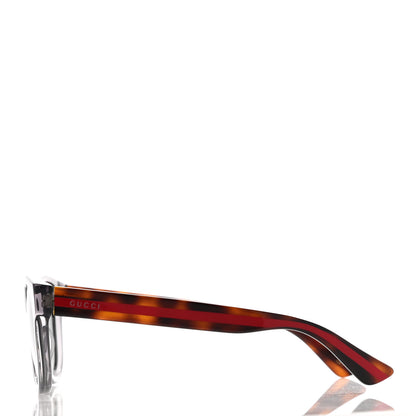 Gucci Acetate Web Sunglasses GG 0003S Tortoise Transparent 3 of 8