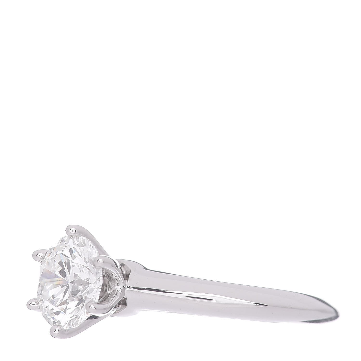Tiffany Platinum Diamond 1.05ct Solitaire Engagement Ring 45 3.25 2 of 5