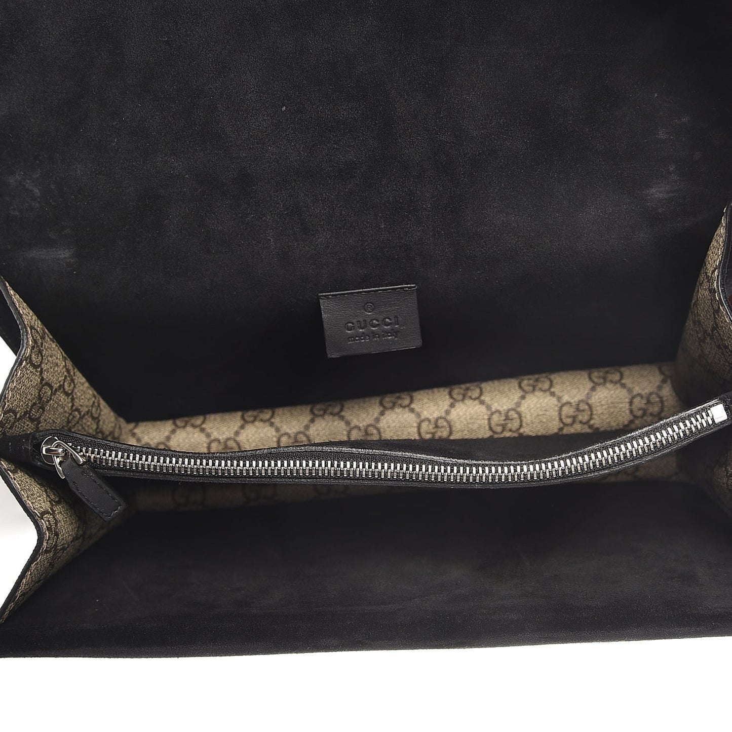 GG Supreme Monogram Small Dionysus Shoulder Bag Black