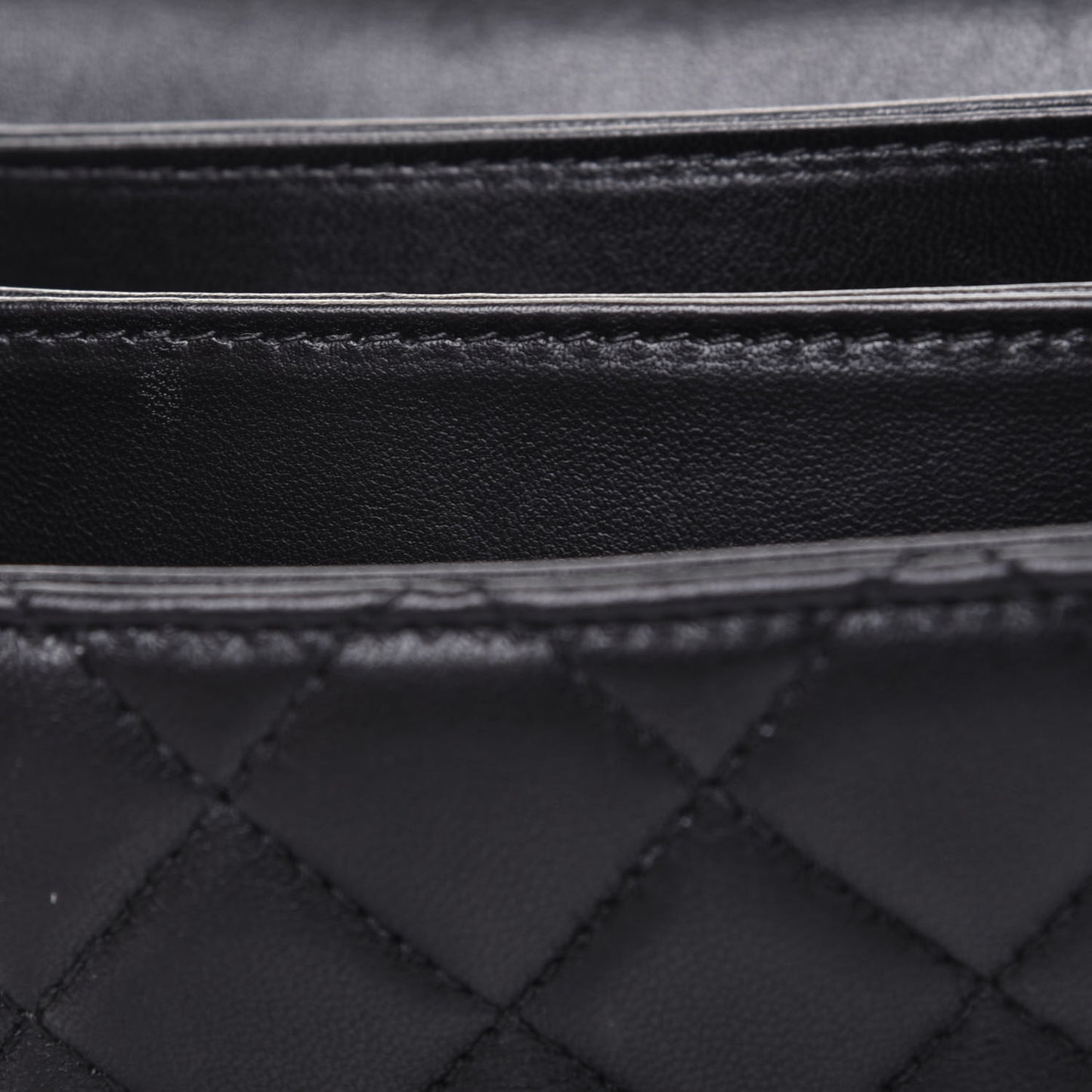 Lambskin Quilted Mini Citizen Chic Flap Black