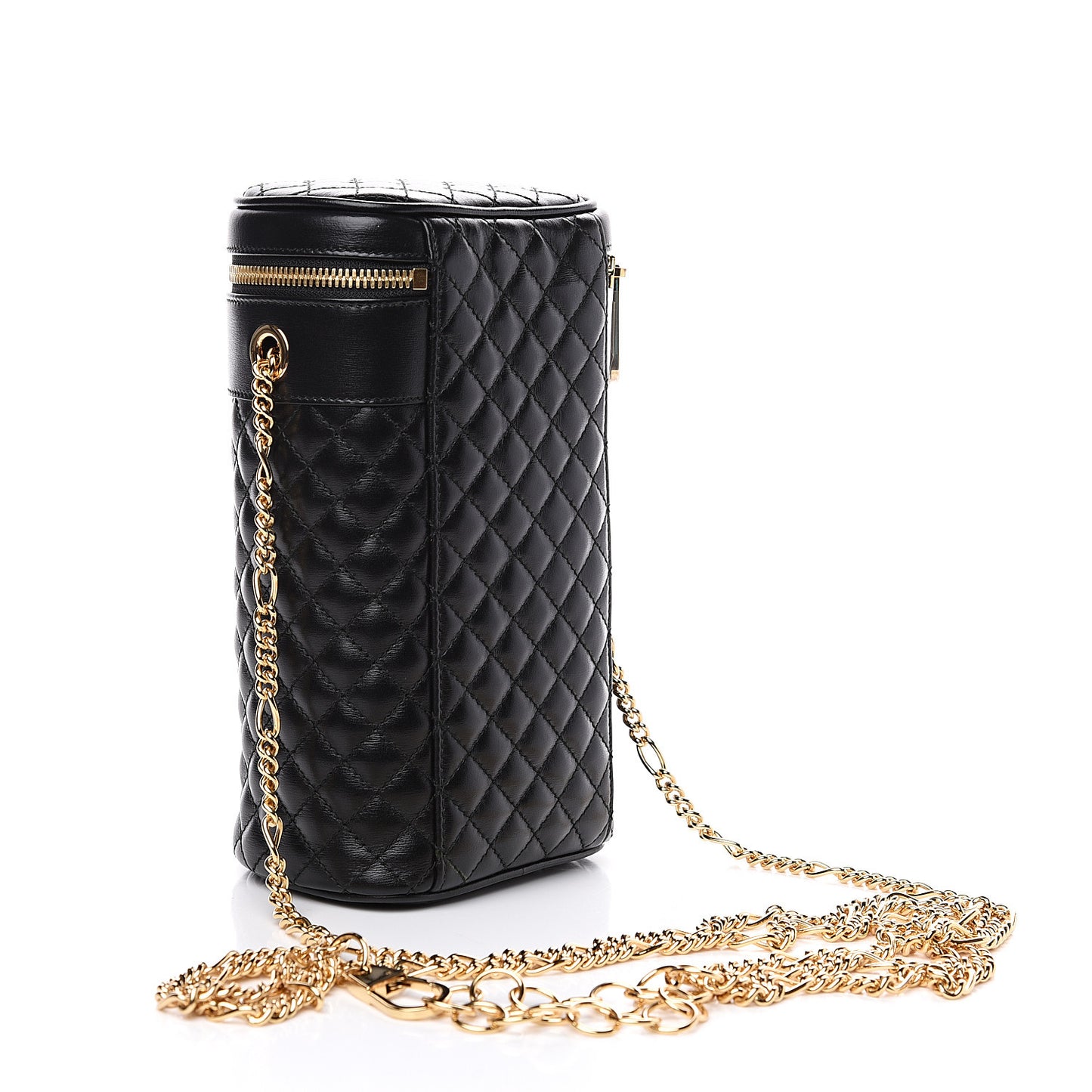 Calfskin Trapuntata Zumi Belt Bag Black