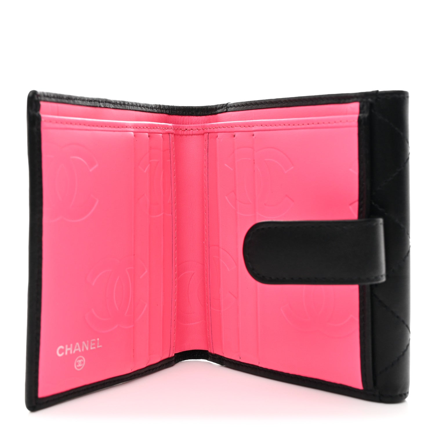 Chanel Calfskin Quilted Cambon Flap Wallet Black 6 of 9