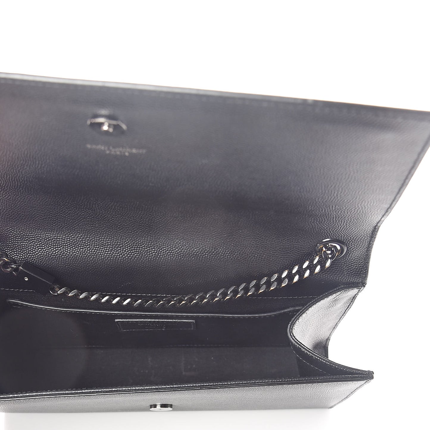 Grain De Poudre Medium Classic Monogram Kate Satchel Black