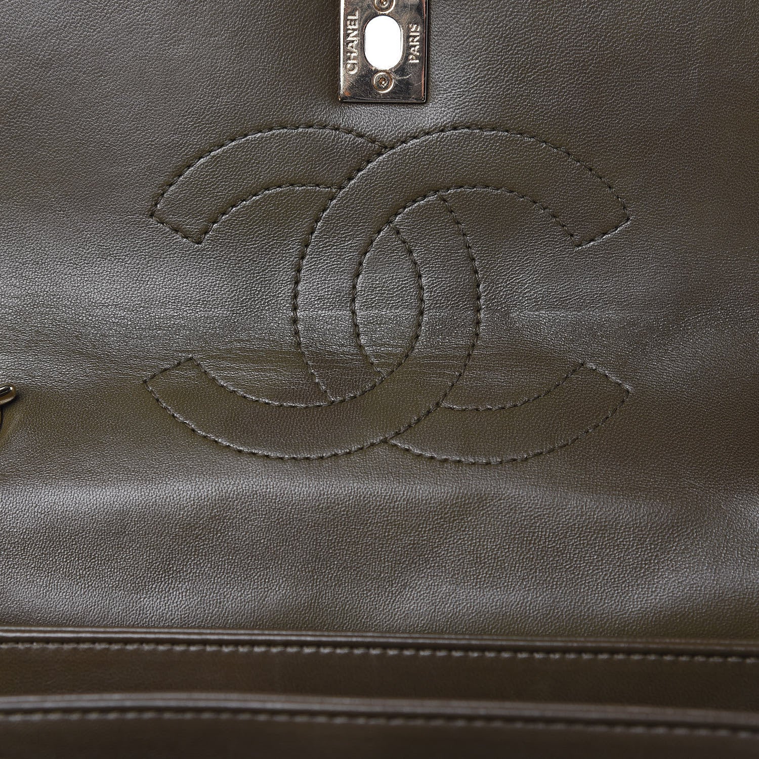 Chanel Lambskin Quilted Small Trendy CC Dual Handle Flap Bag Khaki 10 of 14