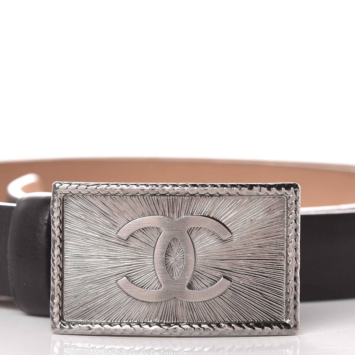 Chanel Calfskin CC Belt 85 34 Black 9 of 9
