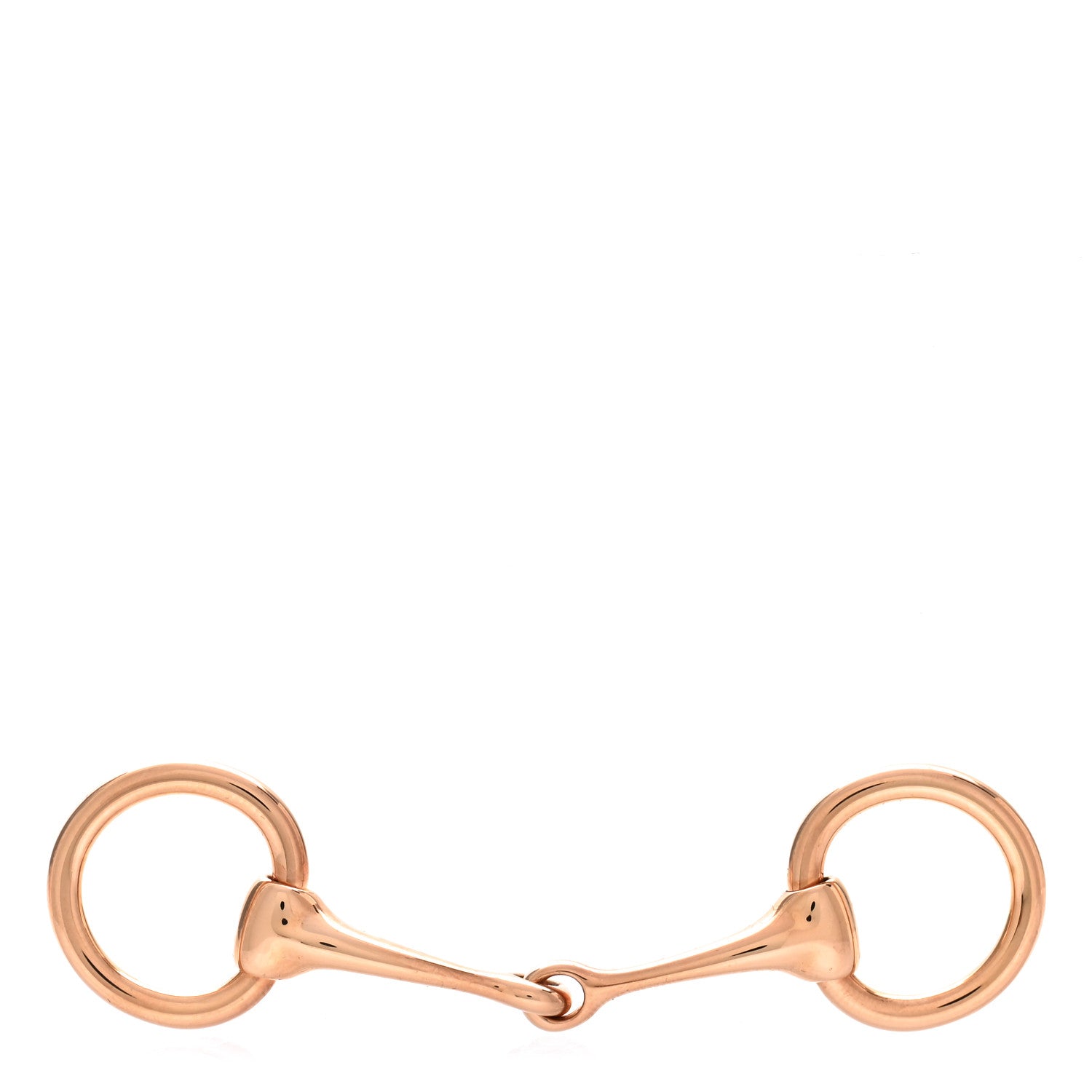 Hermes Permabrass Mors Scarf Ring Rose Gold 1 of 4