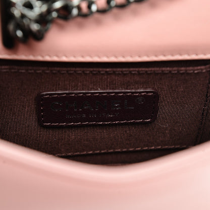 Chanel Lambskin Plexiglass Boy Brick Flap Pink 6 of 8