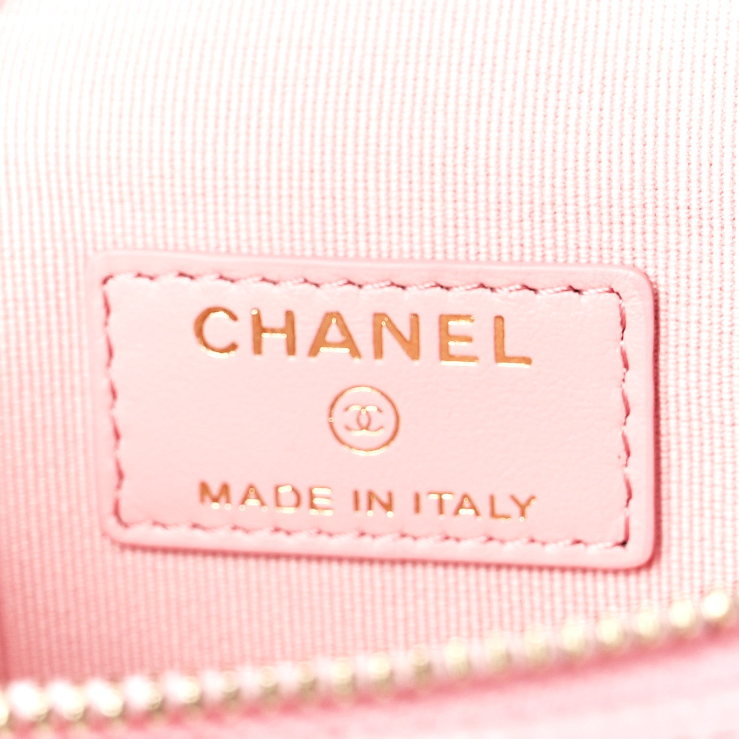 Chanel Caviar Quilted Small Handle With Care Vanity Case With Chain Pink 6 of 11