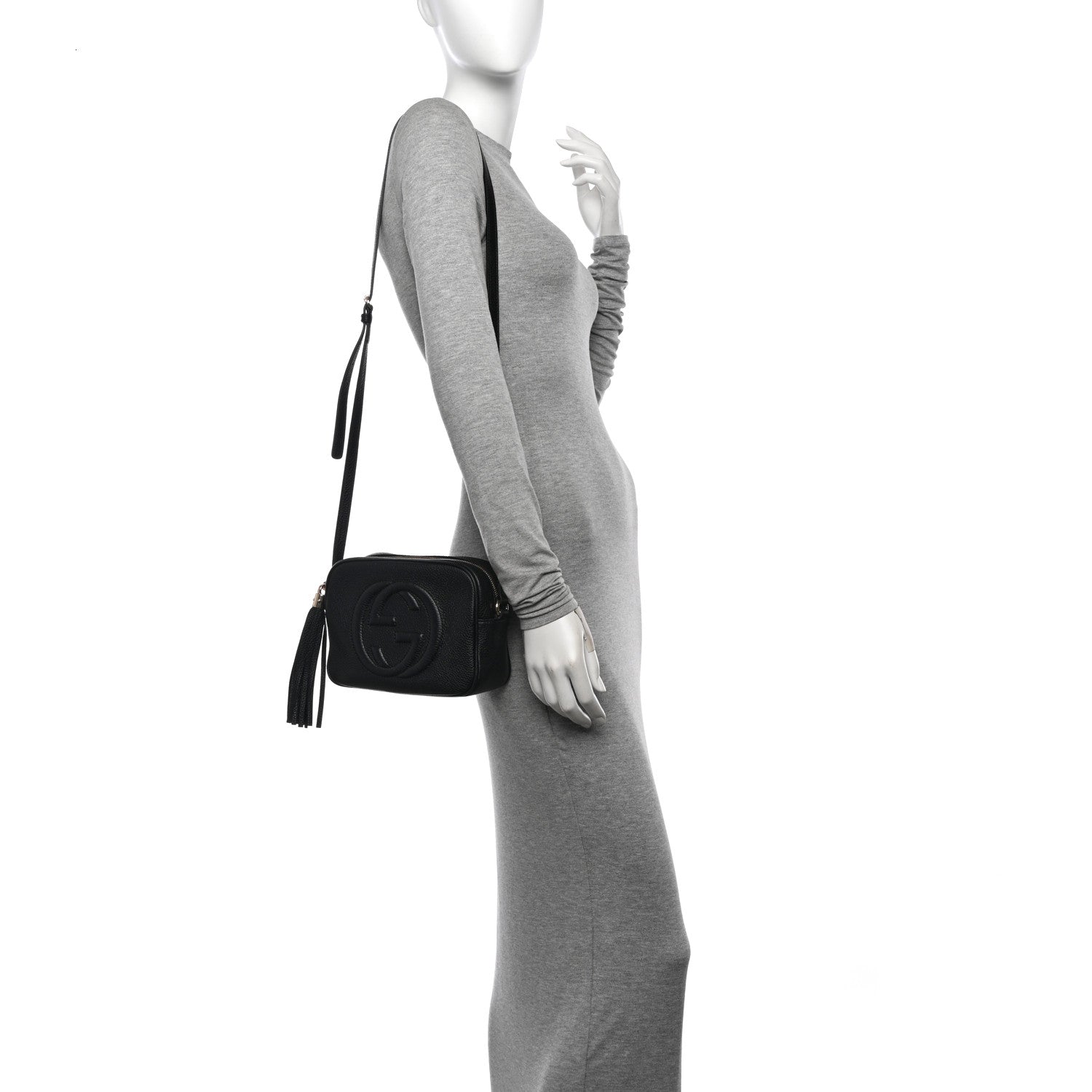 Gucci Pebbled Calfskin Small Soho Disco Bag Black 2 of 10