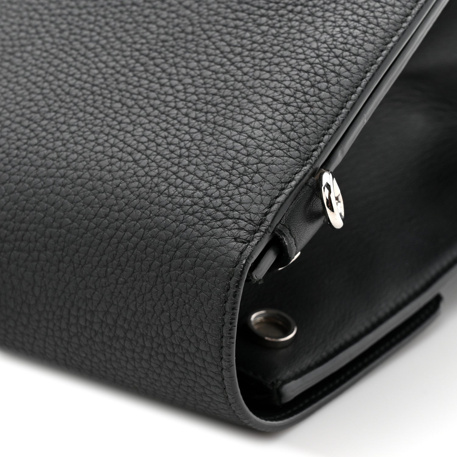 Christian Dior Grained Calfskin Large Diorever Flap Black 16 of 18