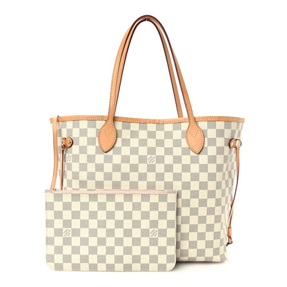 Louis Vuitton Damier Azur Neo Neverfull MM Rose Ballerine 3 of 11