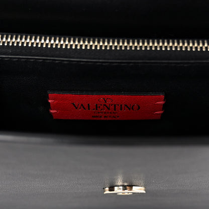 Valentino Garavani Vitello Rockstud Side Slip Crossbody Black 6 of 9