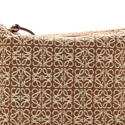 Loewe Jacquard Anagram Calfskin Small Cubi Bag Tan Pecan 7 of 10