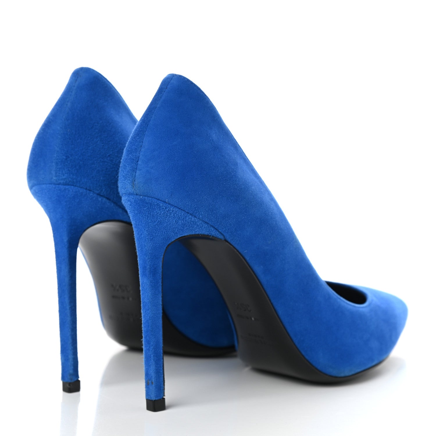 Saint Laurent Suede Classic Paris 105 Escarpin Pumps 35.5 Elettrico 4 of 10