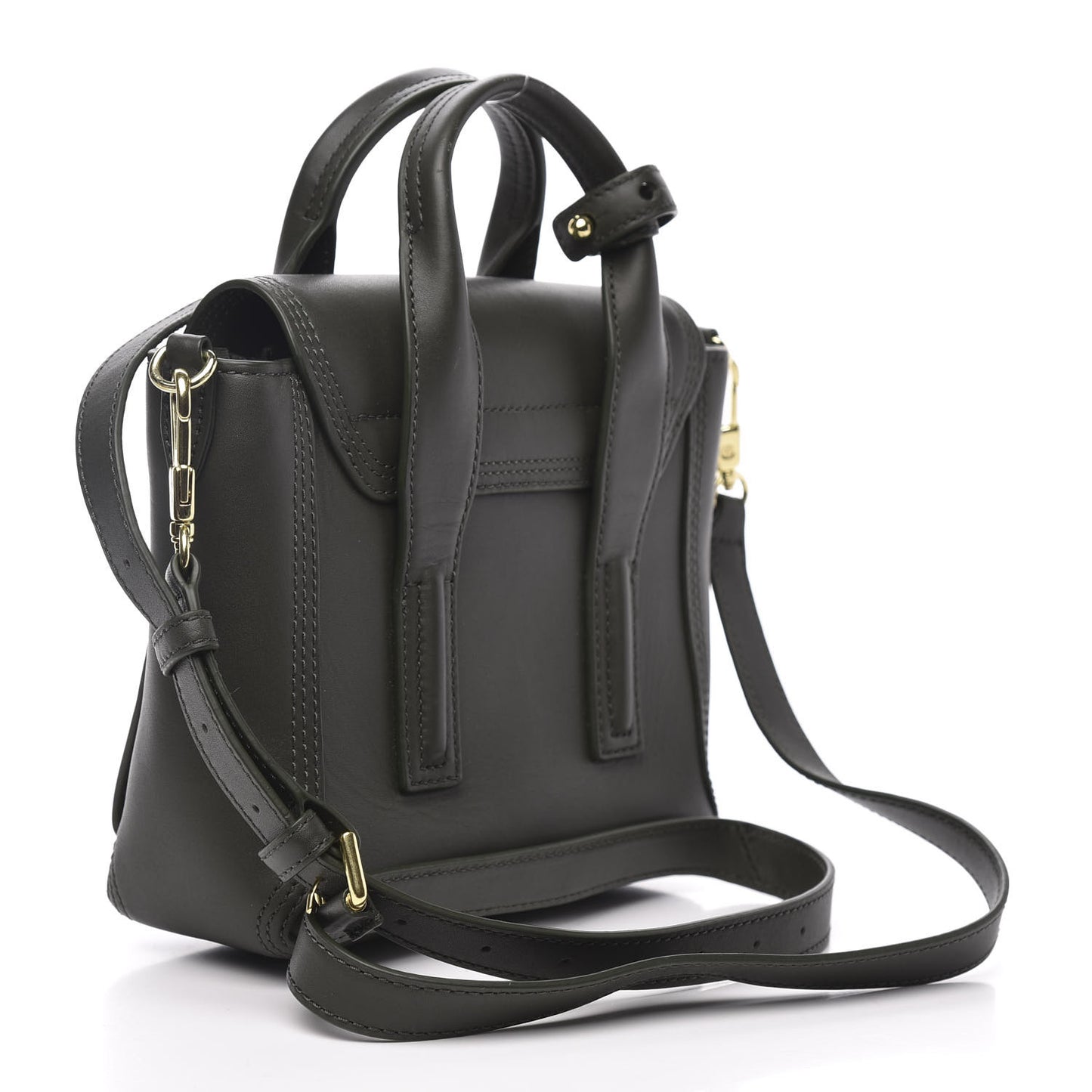 3.1 Calfskin Mini Pashli Satchel Military Green